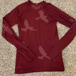Oiselle Flyte Long Sleeve Shirt Maroon